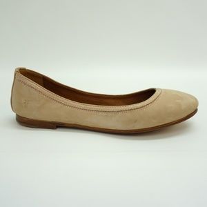 FRYE Carson Ballet Flat Slip-On Flat Blush Suede